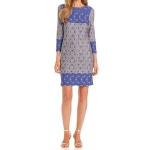 Taylor Dresses Circle Print Ponte Shift Dress